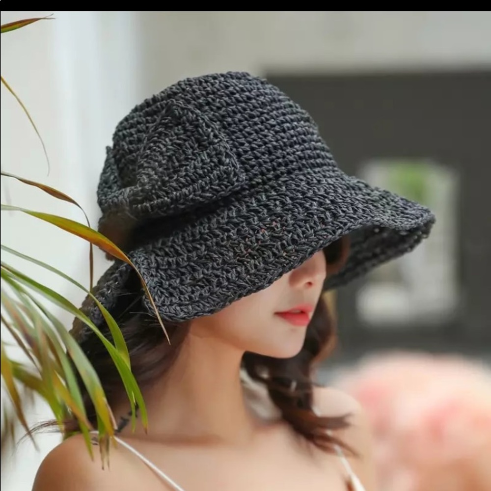 Beautiful Greyish Black Sun Hat